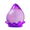 Purple, variant on Decorative Resin Water Drop Shaped Paperweight with Embedded Glitter for Office Desk Home Decor Gift Ornament