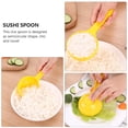 thumbnail image 3 of EeaseMX cucharas semicirculares para arroz, cucharas para gachas, cucharas para arroz de sushi (amarillas), 3 of 7