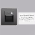 thumbnail image 3 of 4pcs Motion Sensor Step Lights, Warm Light, Intelligent Induction, for Stair Hallway Bedroom 110-240V, 3 of 7