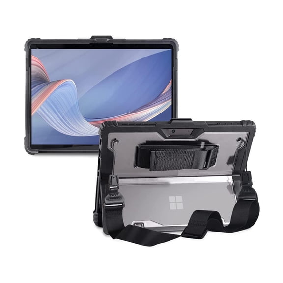 Protective Case For 12.3 Inch Microsoft Surface Pro 7 Plus, Surface Pro 7, Surface Pro 6, Pro 5, Pro 4, Pro 3 with Shoulder/Hand Strap, Pen Holder Shockproof Cover