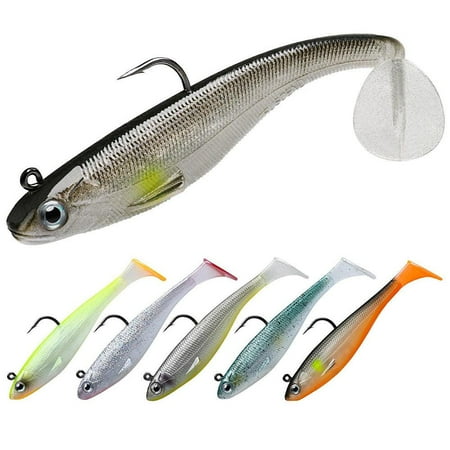 Pre-Rigged Paddle Tail Swimbait Shaking Shad