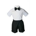 thumbnail image 5 of 7pc Baby Boy & Toddler Formal Vest Shorts Black Suit Extra Vest Necktie Set S-4T, 5 of 6