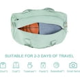 thumbnail image 6 of RIBONGZ Sports Gym Bag Travel Duffel Bag Waterproof Weekender Overnight Tote Carry on Bag with Wet Pocket & Shoes Compartment for Men Women Lightweight Adjustable Strap (Green), 6 of 6