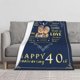 thumbnail image 2 of LHSHID 25th Wedding Wedding Anniversary Blanket for Couple Wedding Gifts for Couple Romantic 25 Years of Marriage Anniversary Throw Blanket 50x60in, 2 of 6
