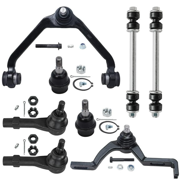 Detroit Axle - Front 8pc Suspension Kit Ford Explorer Ranger Mazda B2500 B3000 B4000 Mercury Mountaineer, Upper Control Arms Lower Ball Joints Sway Bars Outer Tie Rods Replacement