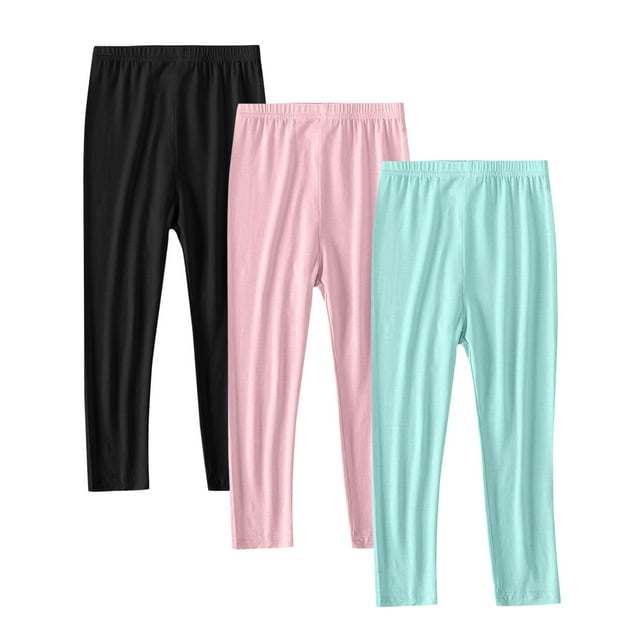 SGFCWSX Leggings pour Tout-Petites Filles à Enfiler Coupe Décontractée Taille Haute Manteau pour Filles Rose