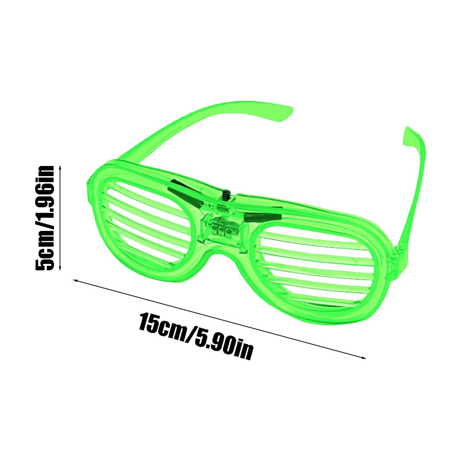 LED Light Up Glasses - 5 Neon Colors Glow Party Glasses For Kids Adults Birthday Raves