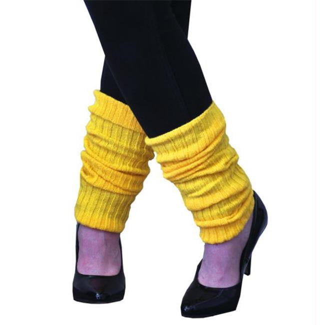 Leg Warmers Adult Neon Yellow