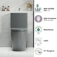 thumbnail image 2 of One-Piece Toilet for Bathrooms,Modern Toilet Elongated Bowl with Soft Close Seat,1.1/1.6 GPF,Gray, 2 of 8