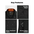 thumbnail image 3 of ORORO Quilted Heated Vest for Men with Battery, Lightweight Heating Vest for Hiking Skiing Camping (Black, L), 3 of 9