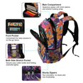 thumbnail image 5 of FORMRS Kids School Backpack Elementary Student Unisex Travel Bookbag with Reflective Stripes, Colorful Painted Flowers Pattern, 5 of 7