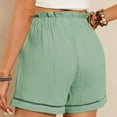 thumbnail image 4 of Womens Shorts Lounge Athletic Shorts Loose Running Shorts Casual Long Yoga Shorts with Pockets Green, 4 of 7