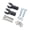 Black, variant on TCMT Foot Peg Supports Mounts Clevis Kit Fits for Harley Softail 2000-2006, Black