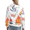 thumbnail image 7 of Xecao Gnome Camping Pattern Hoodies for Women Sweatshirts Long Sleeve Sweatshirts Pullover Outfits with Pocket-XX-Large, 7 of 7
