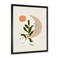 thumbnail image 2 of Designart 'Abstract Geometrical Leaf With Moon I' Modern Framed Art Print, 2 of 4