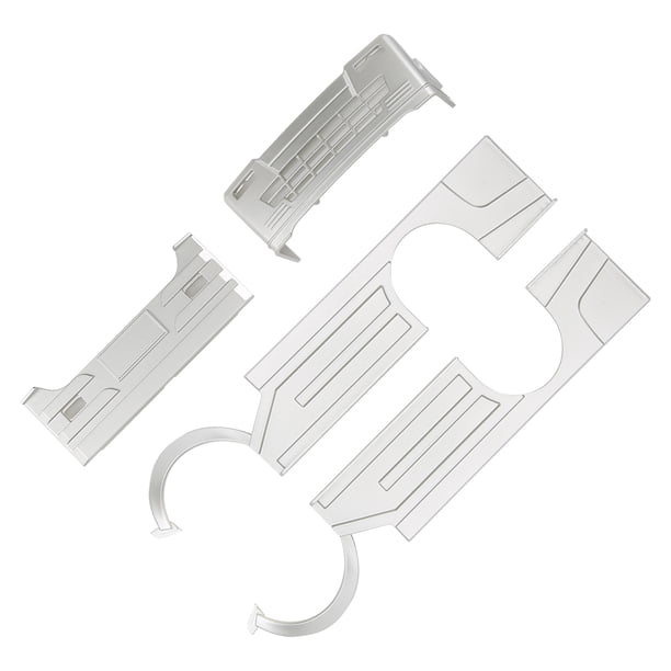 Gran decoración de escudo envolvente, plástico + componentes electrónicos kit de cuerpo ancho rc apariencia precisa para accesorio rc de wpl d12