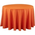 thumbnail image 2 of Fennco Styles Classic Everyday Design Solid Color Tablecloth 132" Round - Pumpkin Table Cover for Home Décor, Baquets, Family Gathering and Special Occasion, 2 of 3