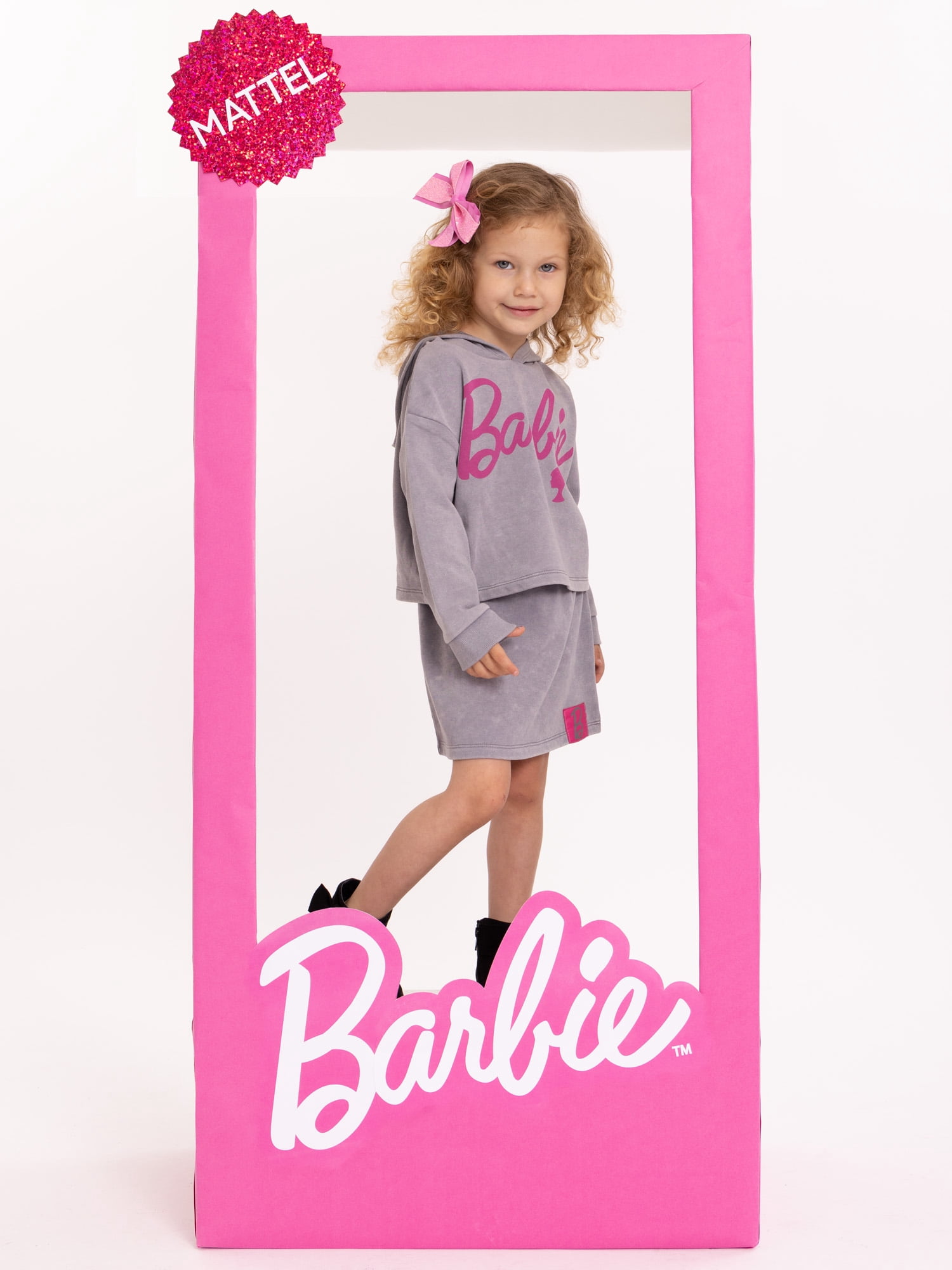 Barbie Toddler Girls Hoodie and Skirt Set, 2-Piece, Sizes 2T - 5T
