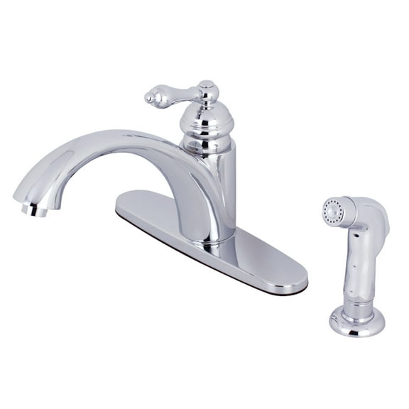 Kingston Brass KS6571ALSP Single-Handle Kitchen Faucet, Polished Chrome
