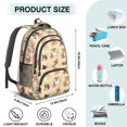 thumbnail image 5 of Staffordshire Bull Terrier and Roses Backpack for School, Cute School Bag with Adjustable Shoulder Straps and Padded Back, 16.9"x12.6"x5.9", 5 of 5