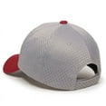 thumbnail image 6 of Outdoor Cap JM-123 Jersey Mesh-Light Grey/Red-Youth, 6 of 8