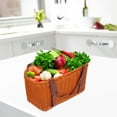 thumbnail image 4 of MasteelfCA Hand-Woven Basket Handmade Handle Bag Creative Storage Holder Portable Container Basket for Kitchen, 4 of 8