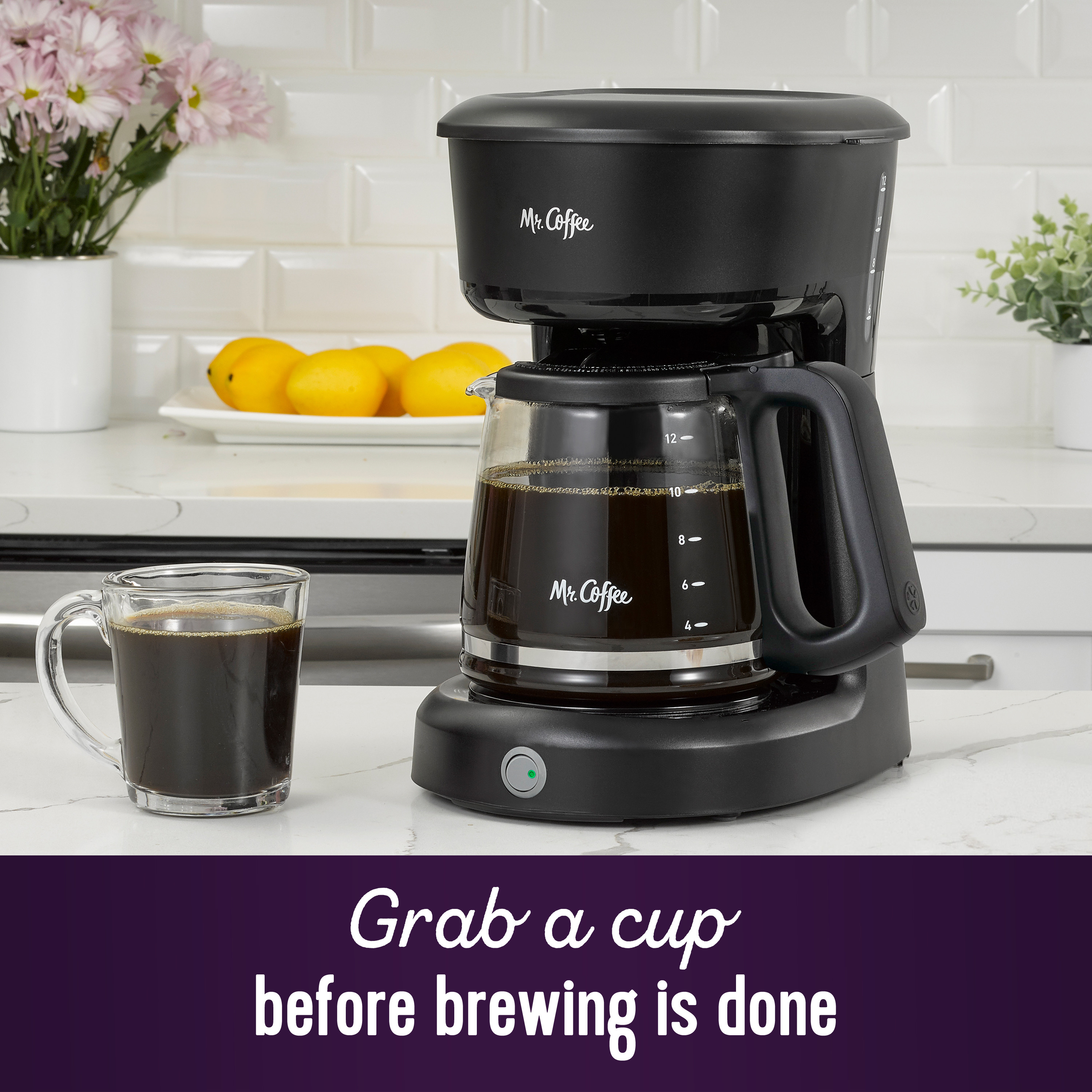 Mr. Coffee 12-Cup Switch Coffee Maker, Black photo 4