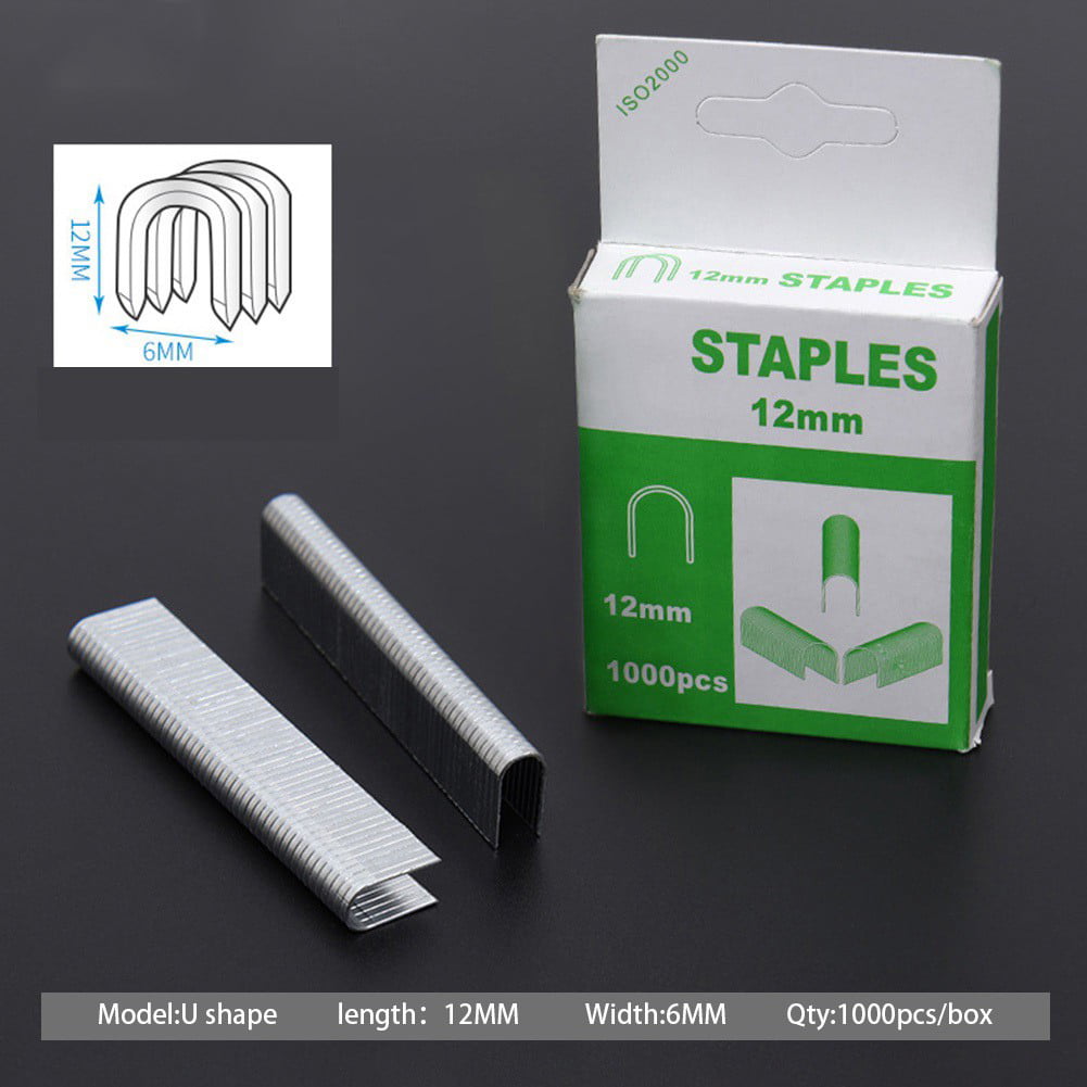 Suitable for use with 12mm U staplers 1000 x 12mm U staples 