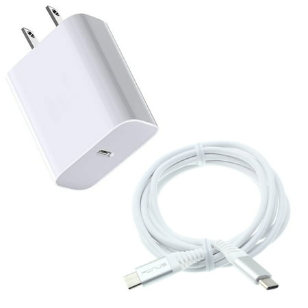 18W Fast Home Charger for TCL 30 T - PD Type-C 6ft USB-C Cable Quick Power Adapter for 30 T