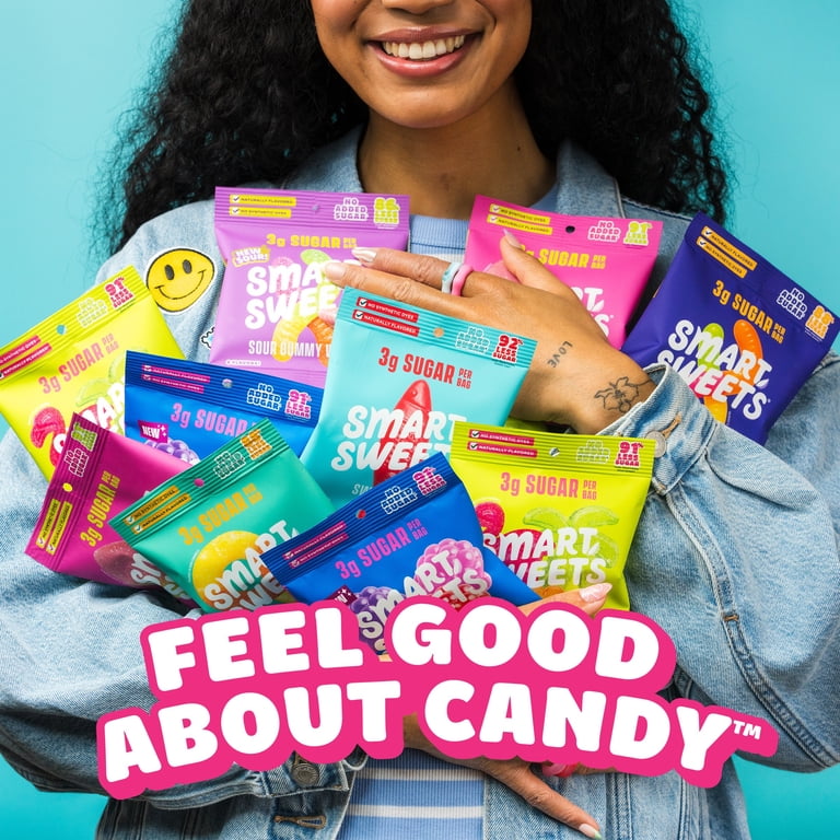 Smart Sweets Low Sugar Sweet Fish Gummy Candy, Berry Flavor, 1.8