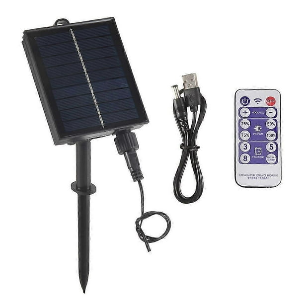 1200mAh Solar Panel Control Box Kits Lithium Battery Panel for 3.7V 24V LED String Strip Lamp DC Cha