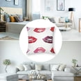 thumbnail image 5 of PIKWEEK Throw Pillow Covers Pink Nude Lipstick Watercolor On Black Care Color Cosmetic Design Lip Zippered Cushion  A set of two  Multiple specifications White, 5 of 7