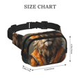 thumbnail image 4 of Balery Jungle Meditating Lion Mochila Cinturón para Mujeres y Hombres, Bolsa de Cintura Impermeable de Doble Capa con Correa, 4 of 9