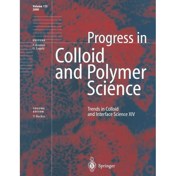 Progress in Colloid and Polymer Science Trends in Colloid and Interface Science XIV, Book 115, (Paperback)