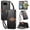 Black, variant on Leather For Google Pixel 10 Pro / Pixel 10 Case Leaf buckle zipper wallet 3-card Flip Wallet Leather Case With Card Holder Magnetic Closure Phone Cases Cover,Black,For Pixel 10 / 10 Pro