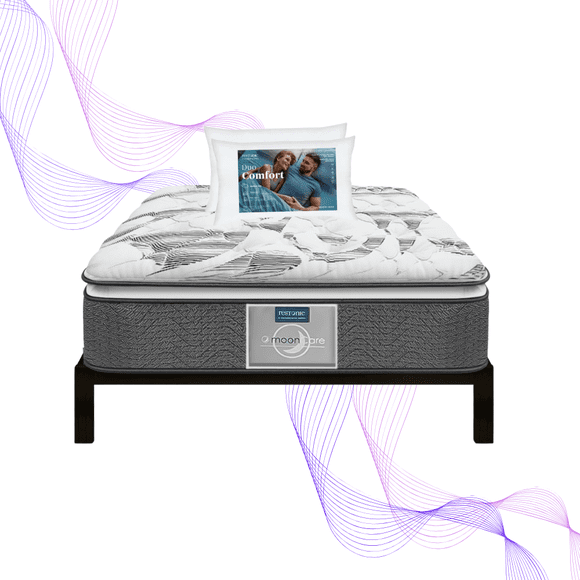 Colchón Matrimonial Restonic Ortopédico Ultra Confort + 2 Almohadas Premium + Box Matrimonial