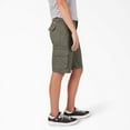 thumbnail image 3 of Dickies Women's Relaxed Fit Cargo Shorts, Grape Leaf, 6, 11", 3 of 4
