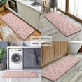 thumbnail image 6 of Pink Christmas Gingerbread Pattern Kitchen Rug Mat,Kitchen Runner Rugs Non Skid Washable,Decorative Kitchen Floor Mats for Kitchen,Sink,Laundry,17"x47.2", 6 of 7