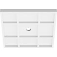 thumbnail image 2 of 12"OD x 1"ID x 4"C x 1"P Rubik Architectural Grade PVC Contemporary Ceiling Medallion, 2 of 11