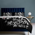 thumbnail image 7 of Movie Ghost-face Scream Thickened Bed 3 Pieces Set With Pillow Shams for All Seasons 86"x70", 7 of 7