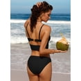 thumbnail image 5 of Charmo Women Bikini Sets Cutout O-Ring Swimsuit High Cut 2 Piece Bathing Suit, 5 of 6