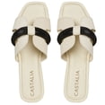 thumbnail image 3 of Sandalia Para Mujer CASTALIA 561-106 Ice con Pedrería Negra, 3 of 3