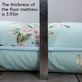 Rustic Floral Korean Floor Mattress Japanese Futon Mattress, Memory