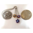 thumbnail image 4 of 3.00ct natural amethyst citrine topaz tourmaline clusters necklace bolo 14kt, 4 of 4