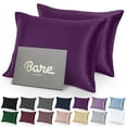 thumbnail image 1 of Bare Home Satin Pillowcase Set - Luxury Pillowcases - Soft and Smooth - Breathable - Envelope Closure - Standard, Plum, 1 of 8