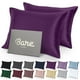 thumbnail image 1 of Bare Home Juego de Fundas de Almohada de Satén Fundas de Almohada de Lujo, Suaves y Lisas, Transpirables, Cierre Tipo sobre, Estándar, Color Ciruela, 1 of 8