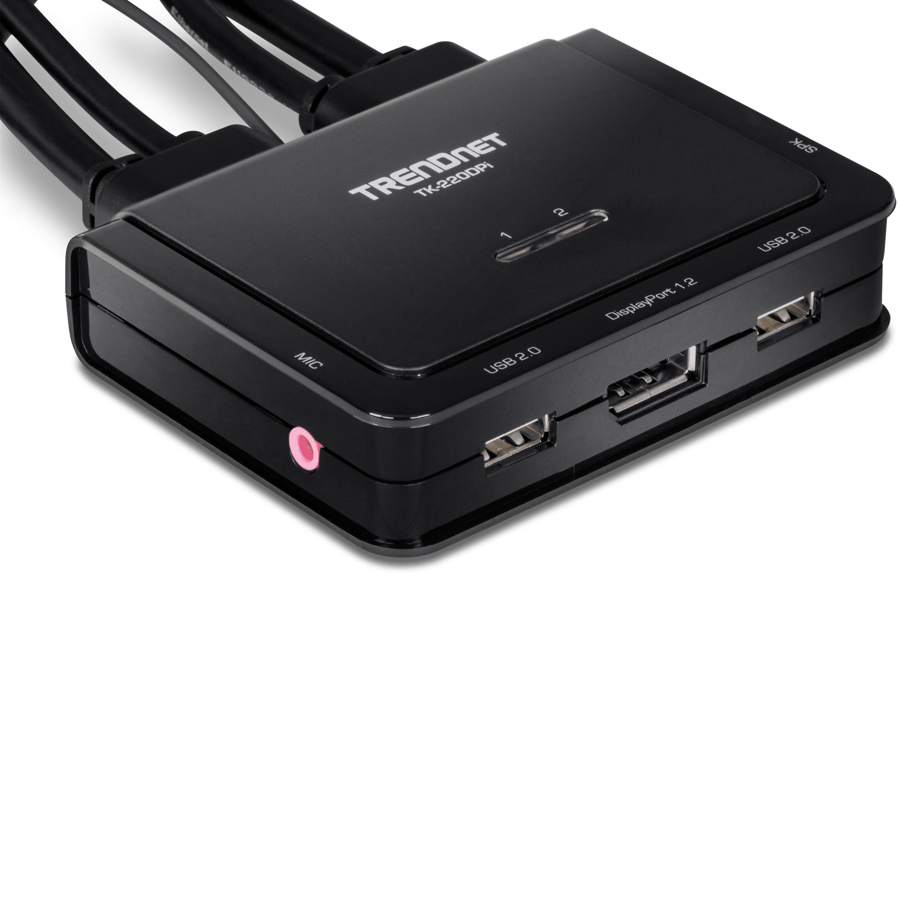 TRENDnet TK-220DPi, 2-Port 4K DisplayPort KVM Switch