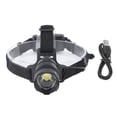 thumbnail image 1 of Linterna frontal telescópica con zoom IPX4 XHP70 LED tipo C USB para correr, ciclismo y pesca., 1 of 14
