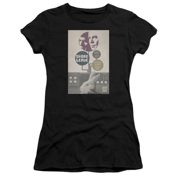 Star Trek Tos Episode 15 Junior Women's Sheer T-Shirt Black