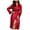 Red, variant on biudgviw Robes for Women Comfy Long Sleeve Belted Sleepwear Midi Nightgown Fashion Open Front Loose Cardigan Bathrobe